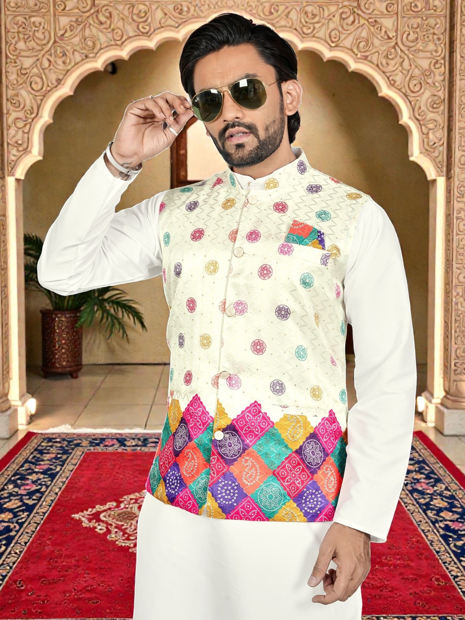 maithili creation Printed Men Waistcoat-picture-20