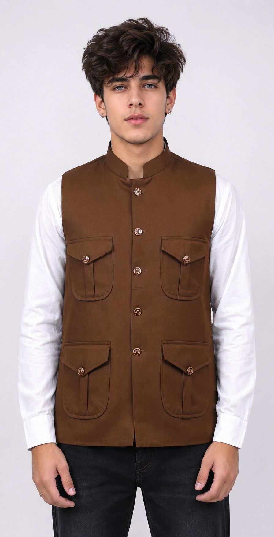 nadwi garments Solid Men Waistcoat-picture-21