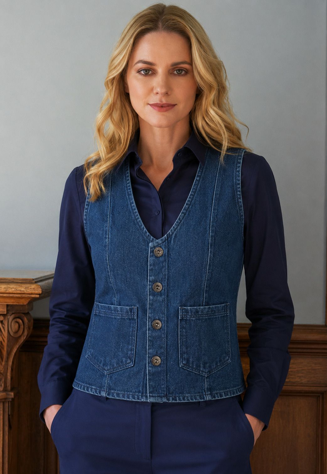 tekin creation Solid Women Waistcoat-picture-14