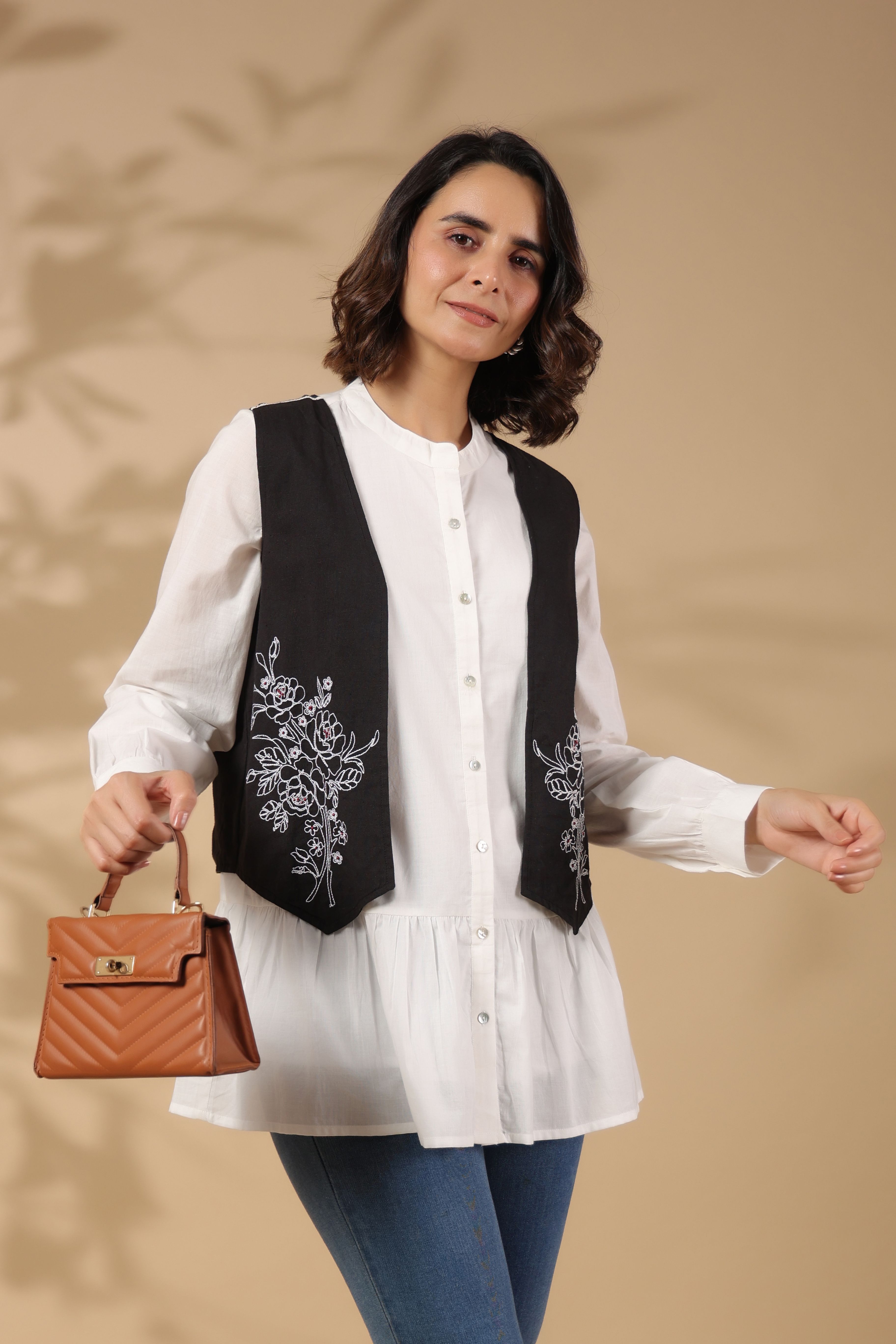 stil o stitch Embroidered Women Waistcoat-picture-10