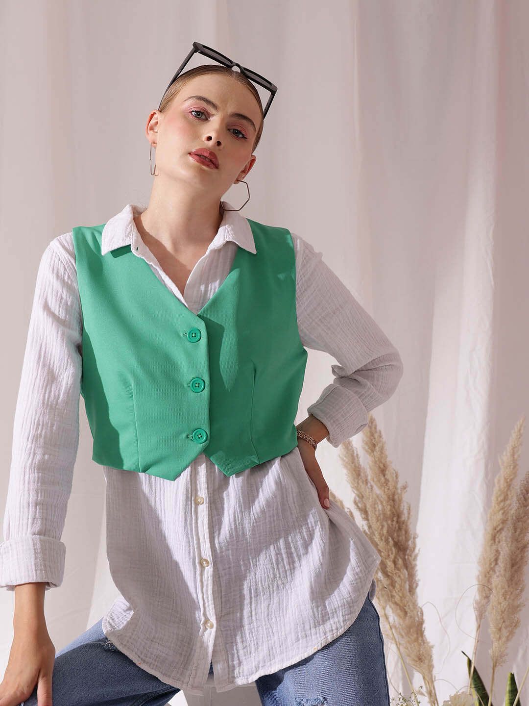 street9 Solid Women Waistcoat-picture-34