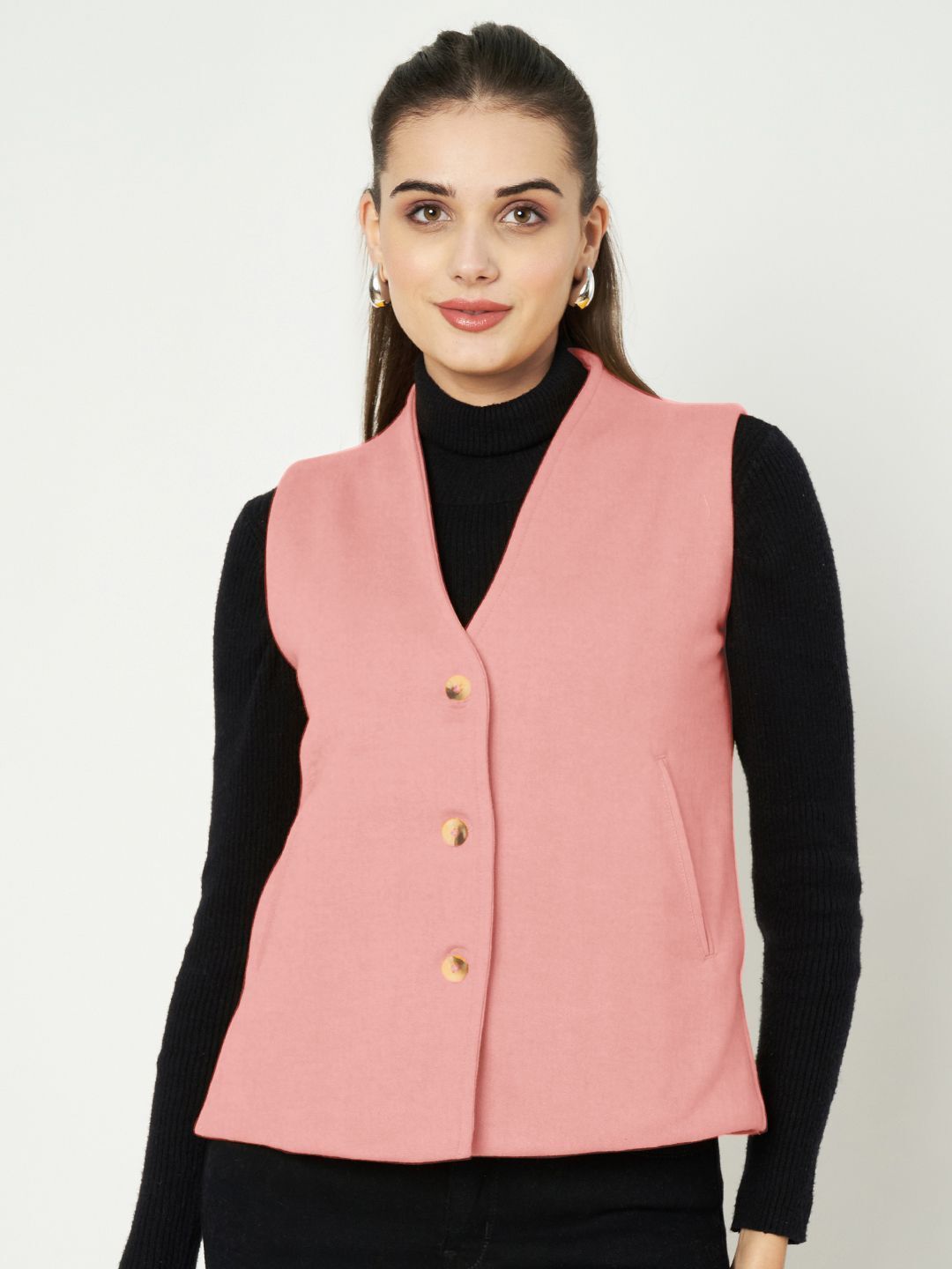 brinns Solid Women Waistcoat-picture-23
