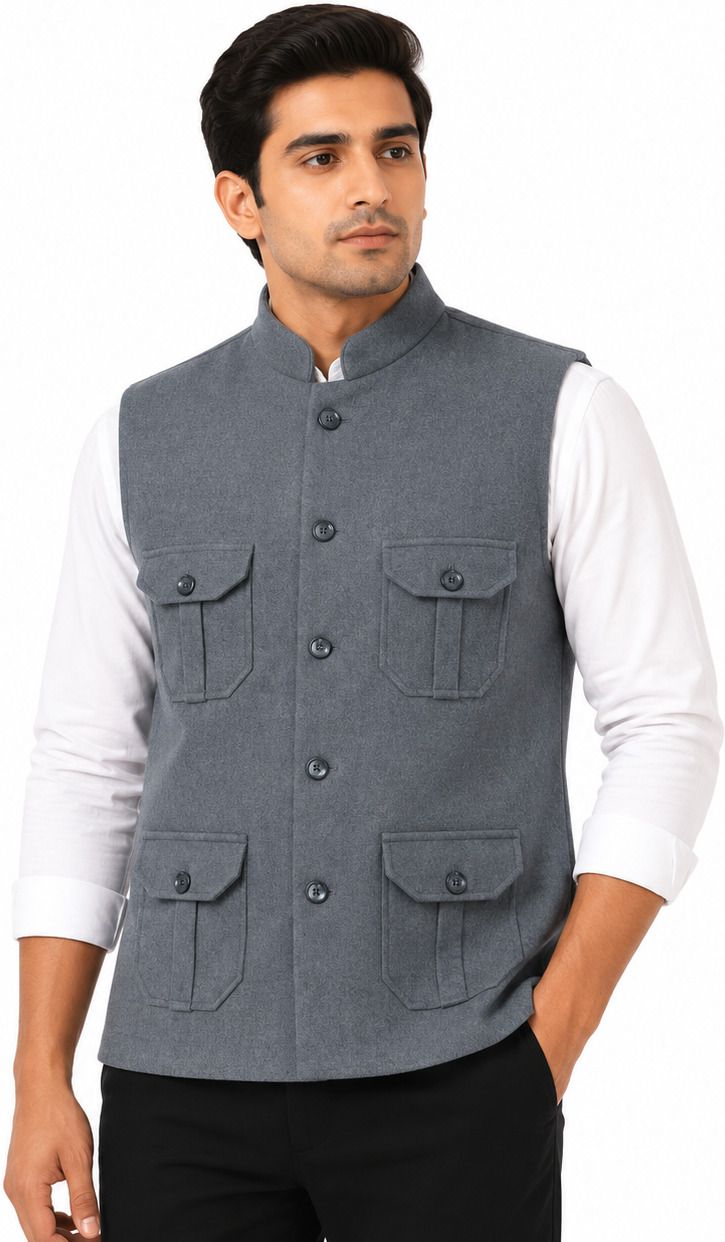 Solid Men Waistcoat-image-46