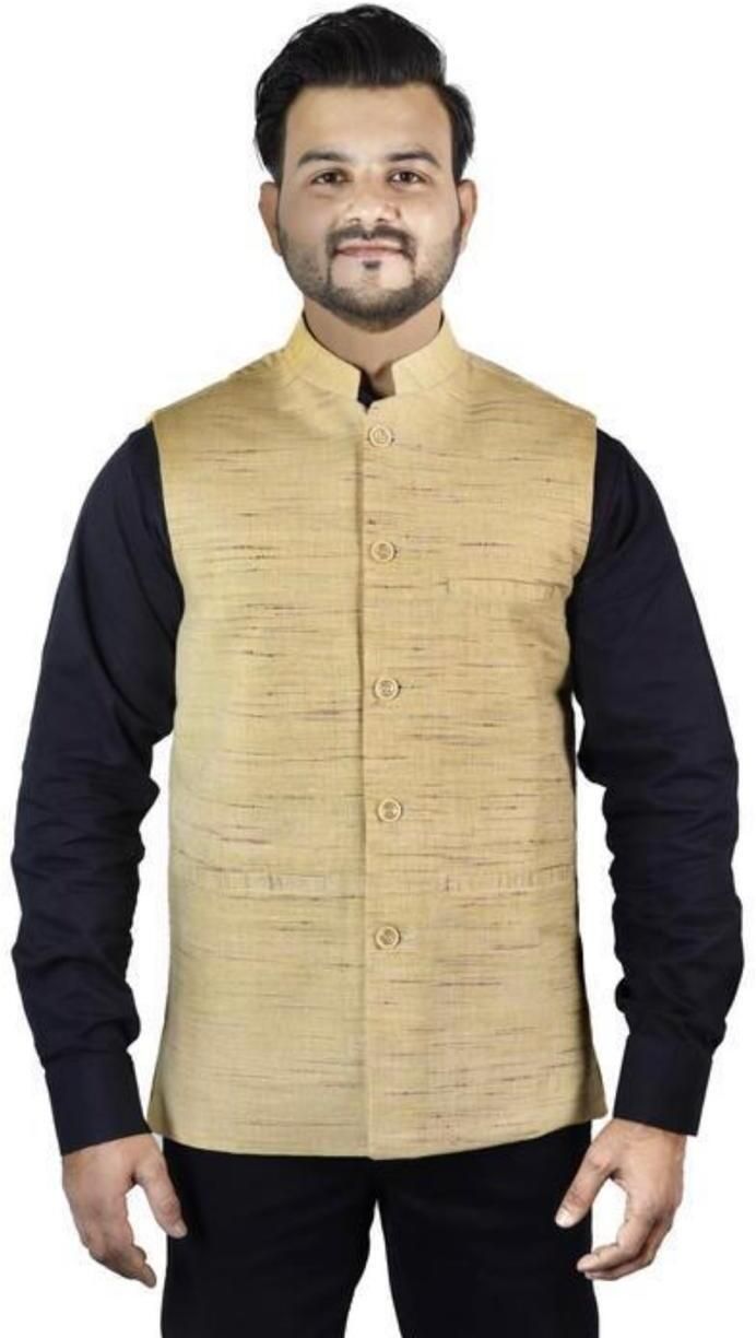 r a textiles Self Design Men Waistcoat-picture-19