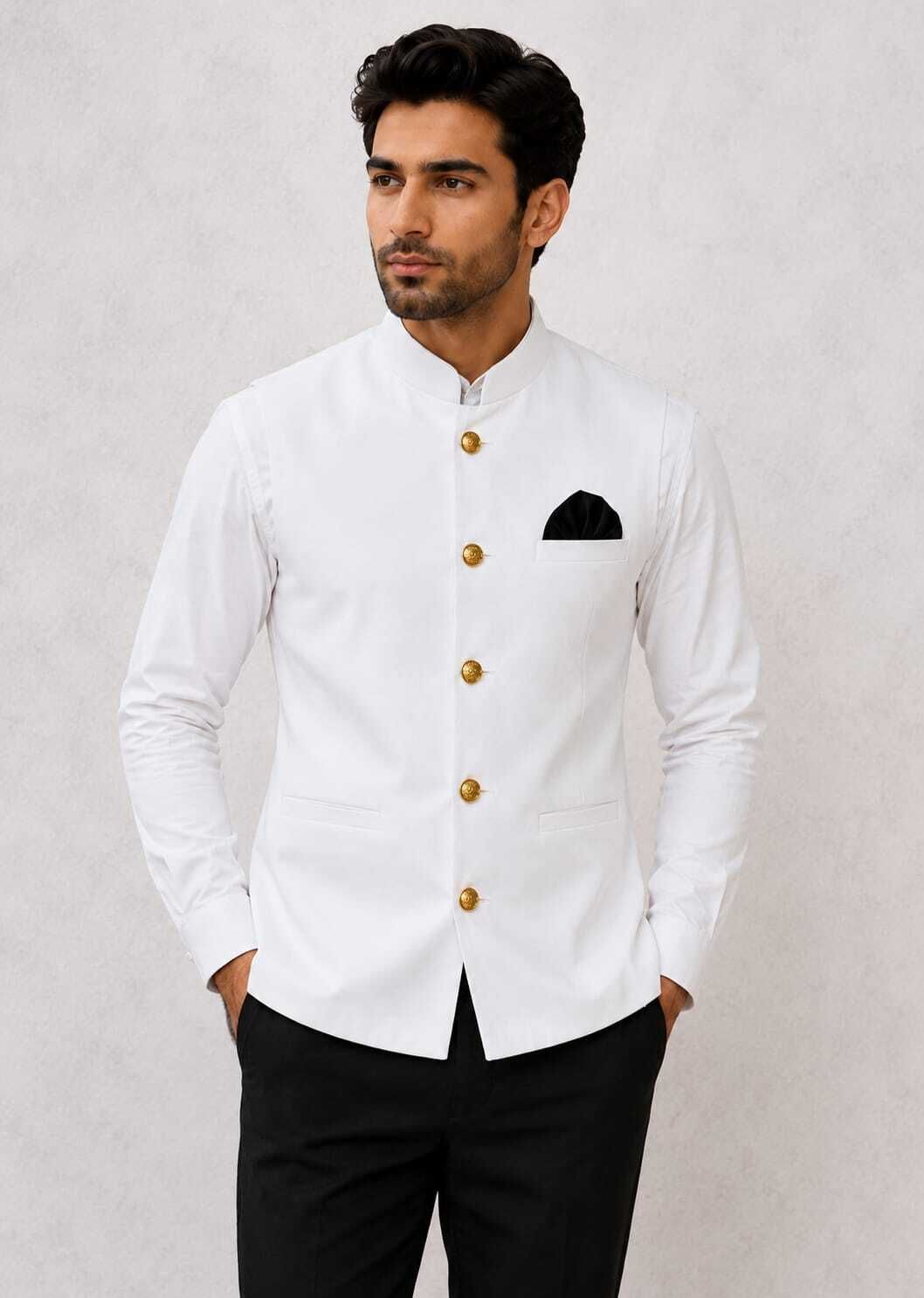 men choice Self Design Men Waistcoat-picture-20