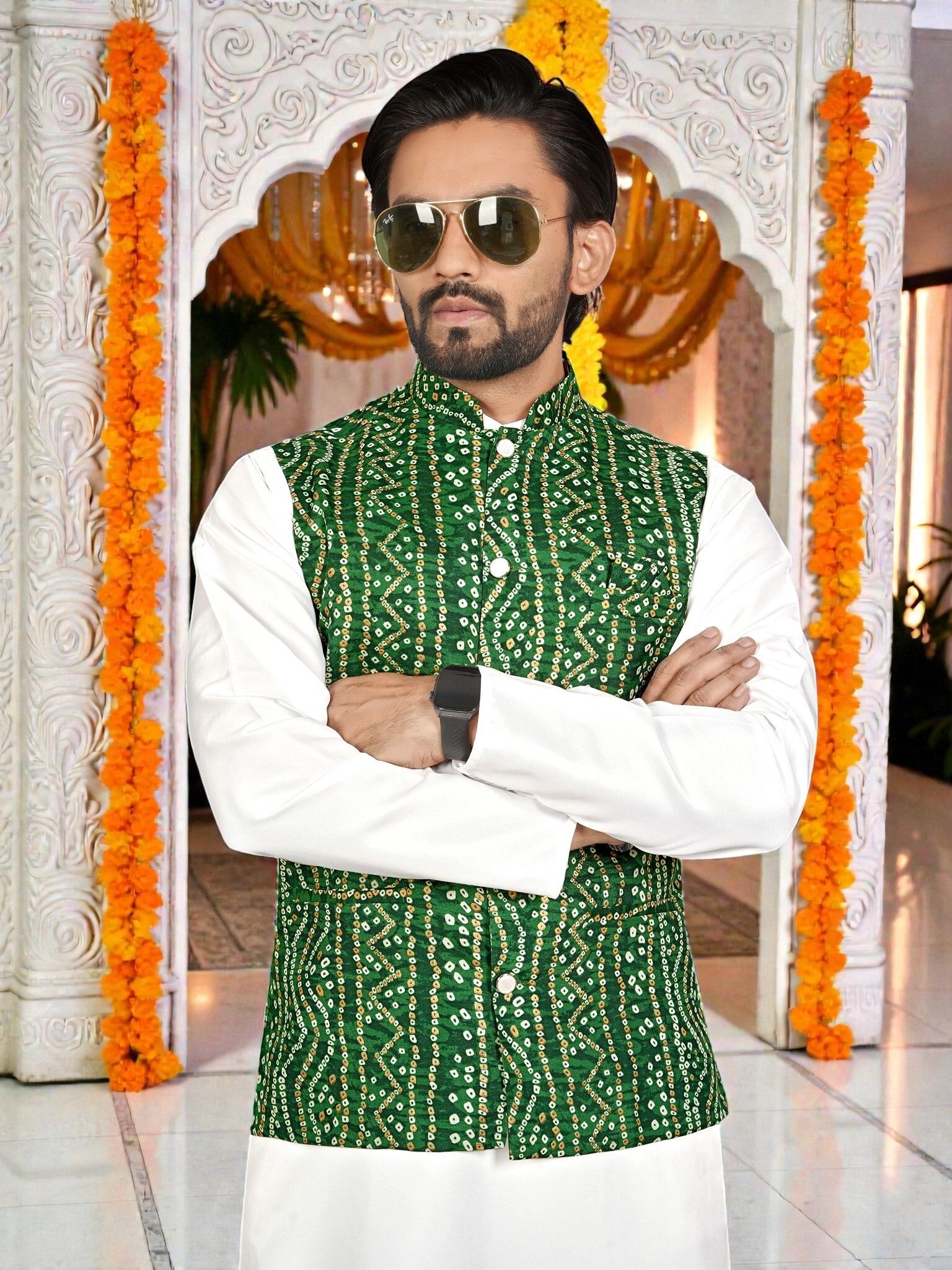 maithili creation Printed Men Waistcoat-picture-10