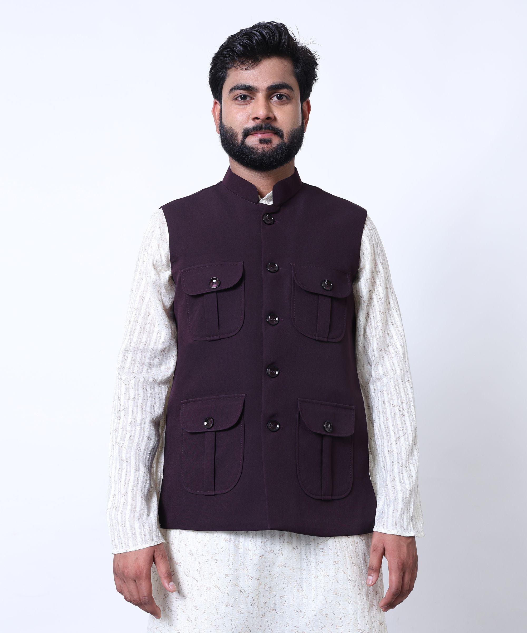 trend tide Solid Men Waistcoat-picture-13