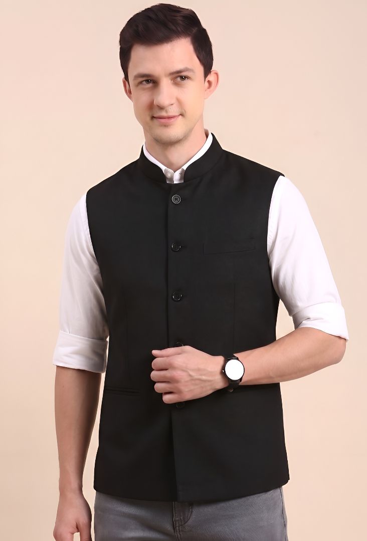 cadmon Solid Men Waistcoat-picture-19