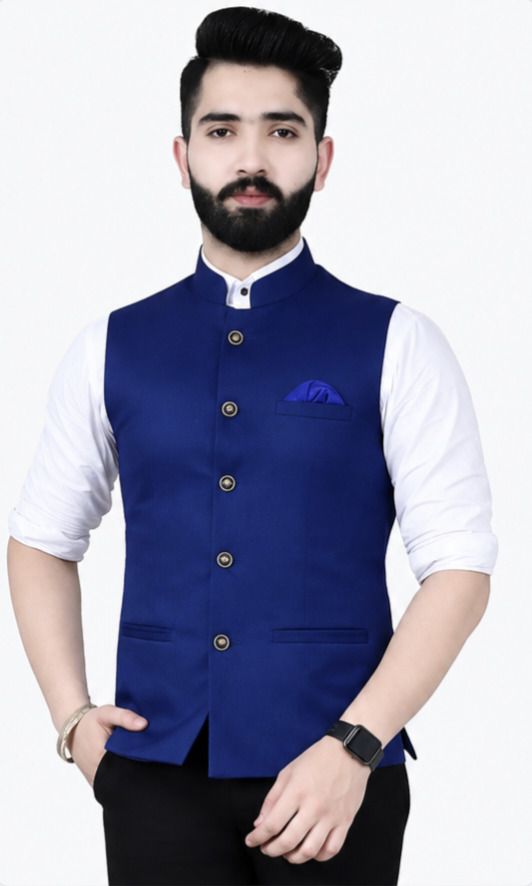 maksud enterprise Solid Men Waistcoat-picture-13