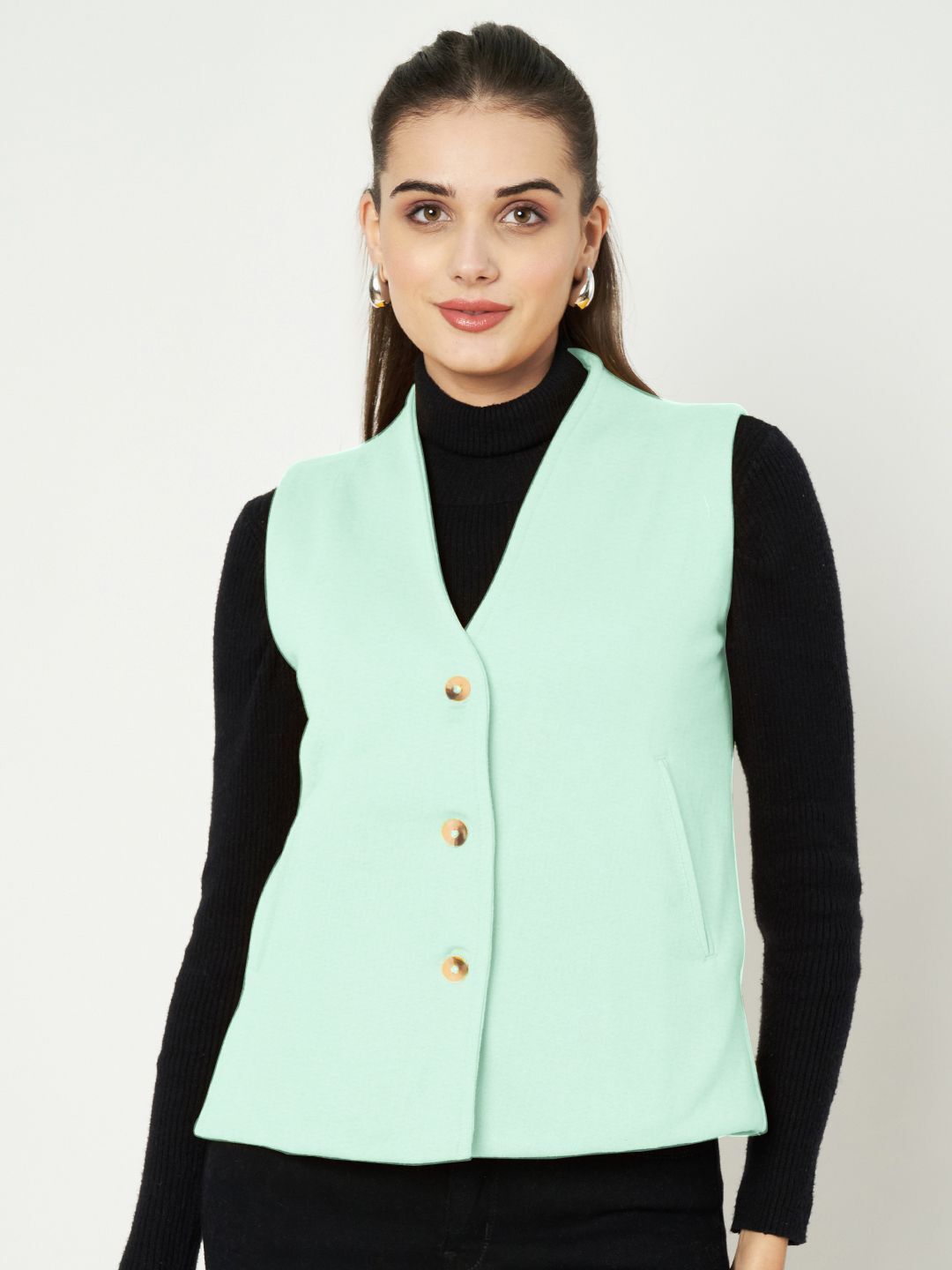 brinns Solid Women Waistcoat-picture-26