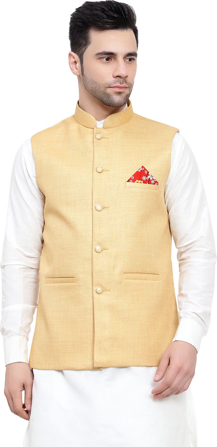 givon Solid Men Waistcoat-picture-13