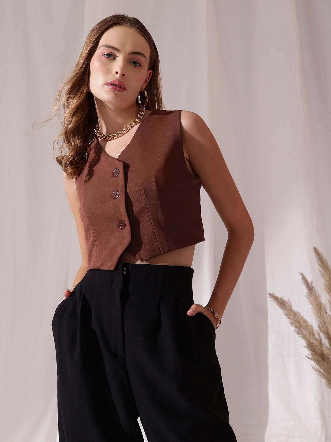 street9 Solid Women Waistcoat-picture-21