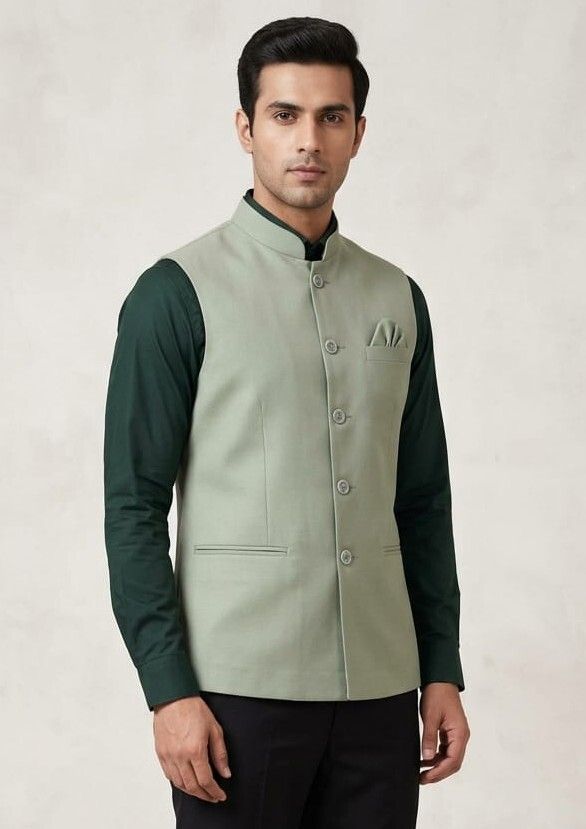 asthetic Solid Men Waistcoat-picture-34