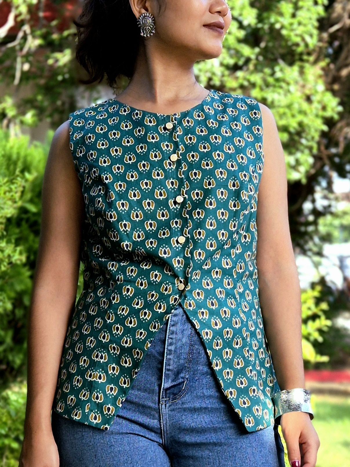 suvashi Floral Print Women Waistcoat-picture-42