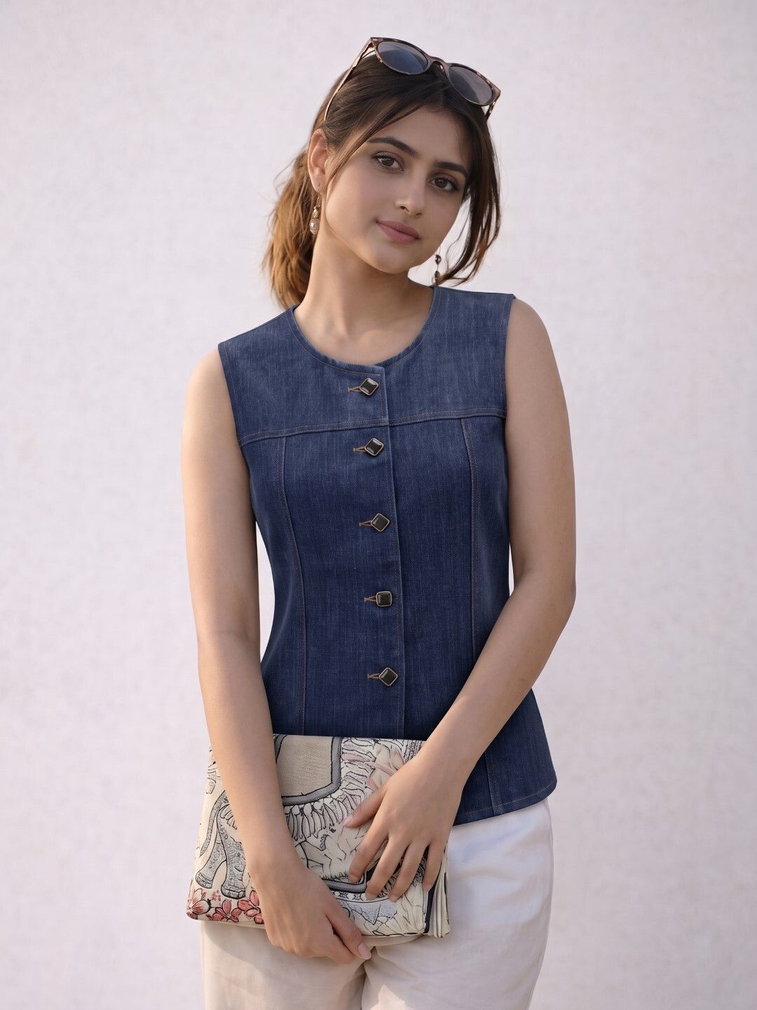 Solid Women Waistcoat-image-28