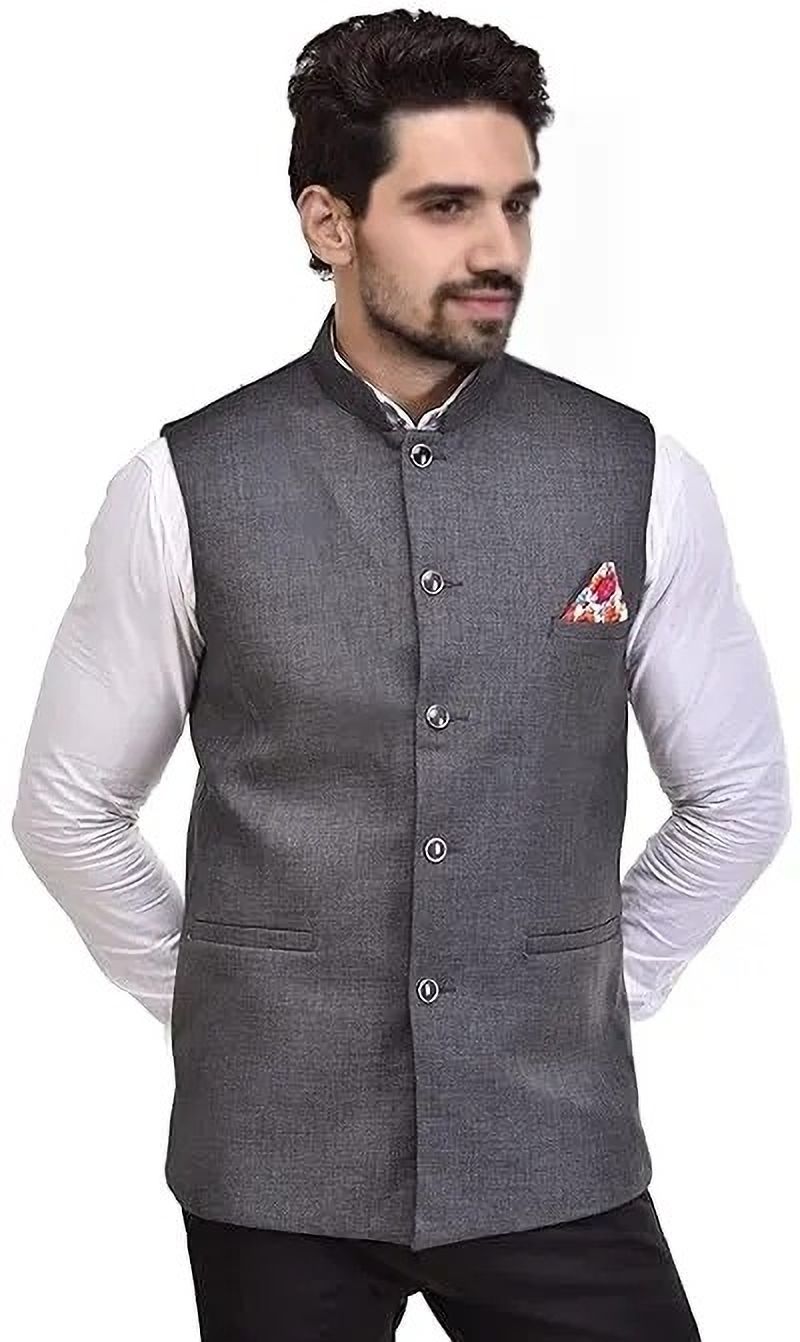 qtsy Solid Men Waistcoat-picture-15