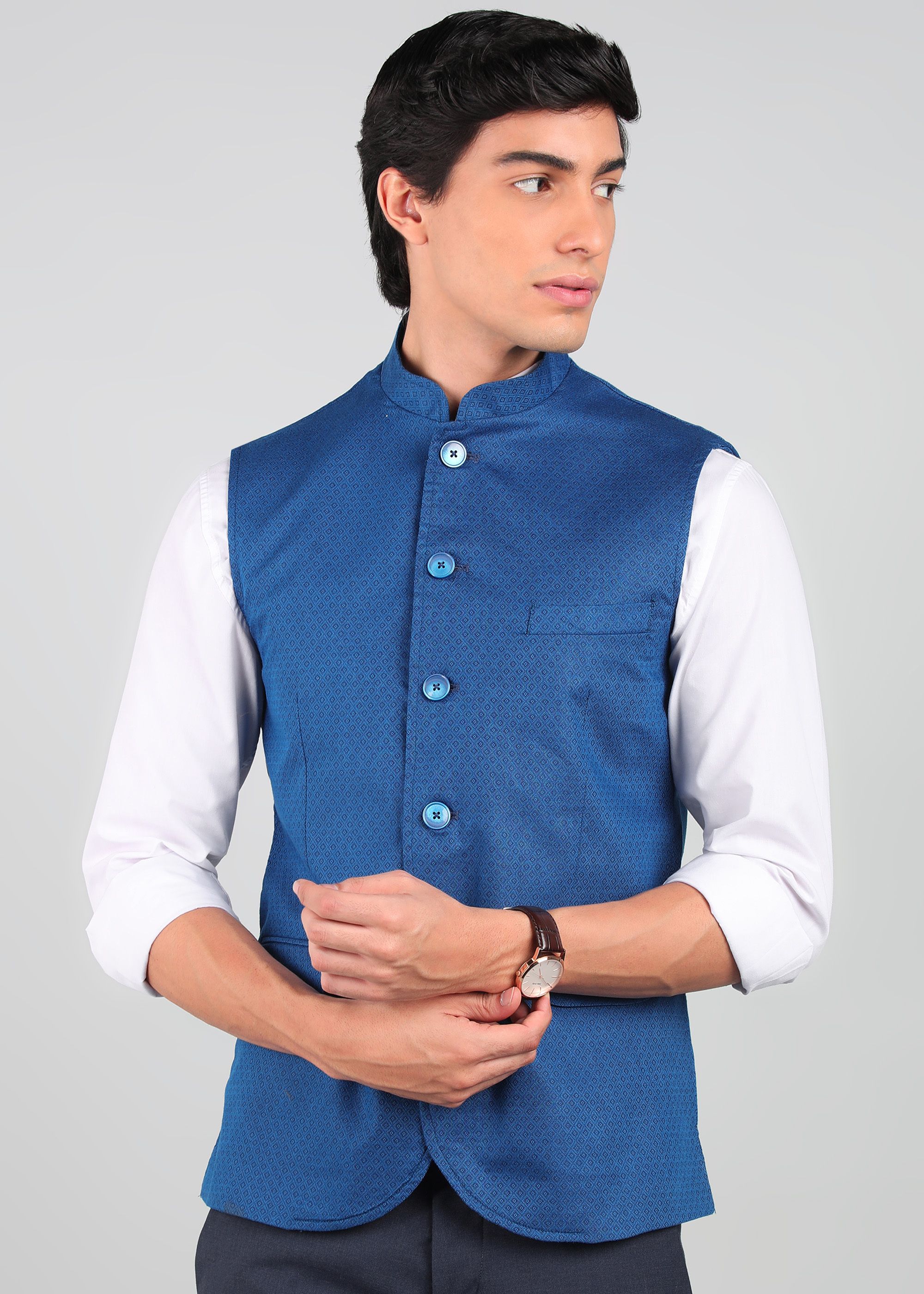 peter england Self Design Men Waistcoat-picture-18