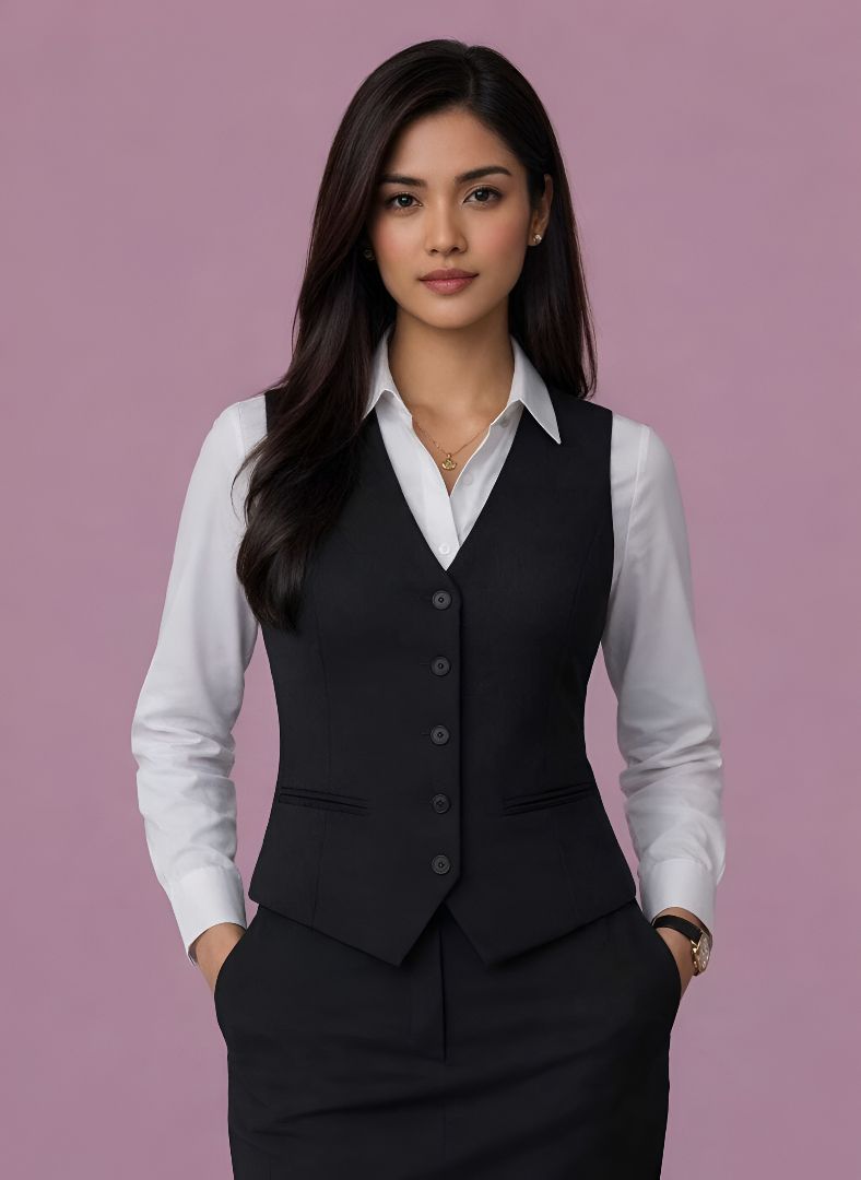 cadmon Solid Women Waistcoat-picture-25