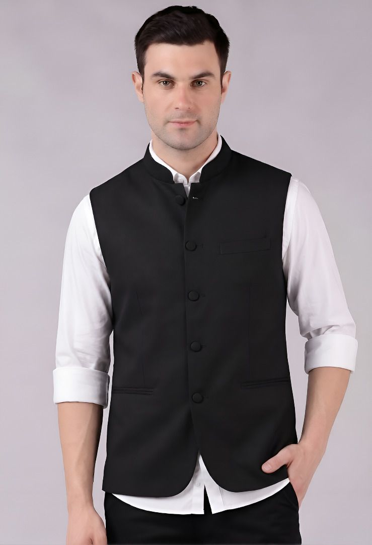 cadmon Solid Men Waistcoat-picture-32