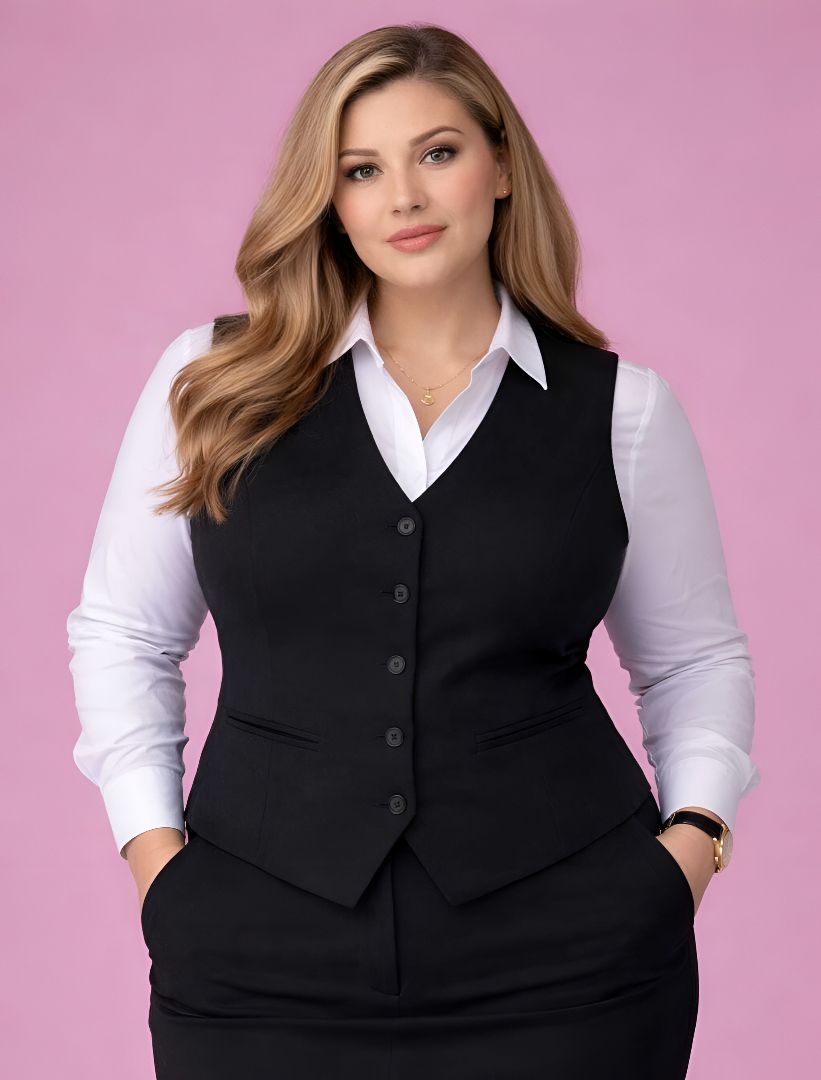 cadmon Solid Women Waistcoat-picture-11