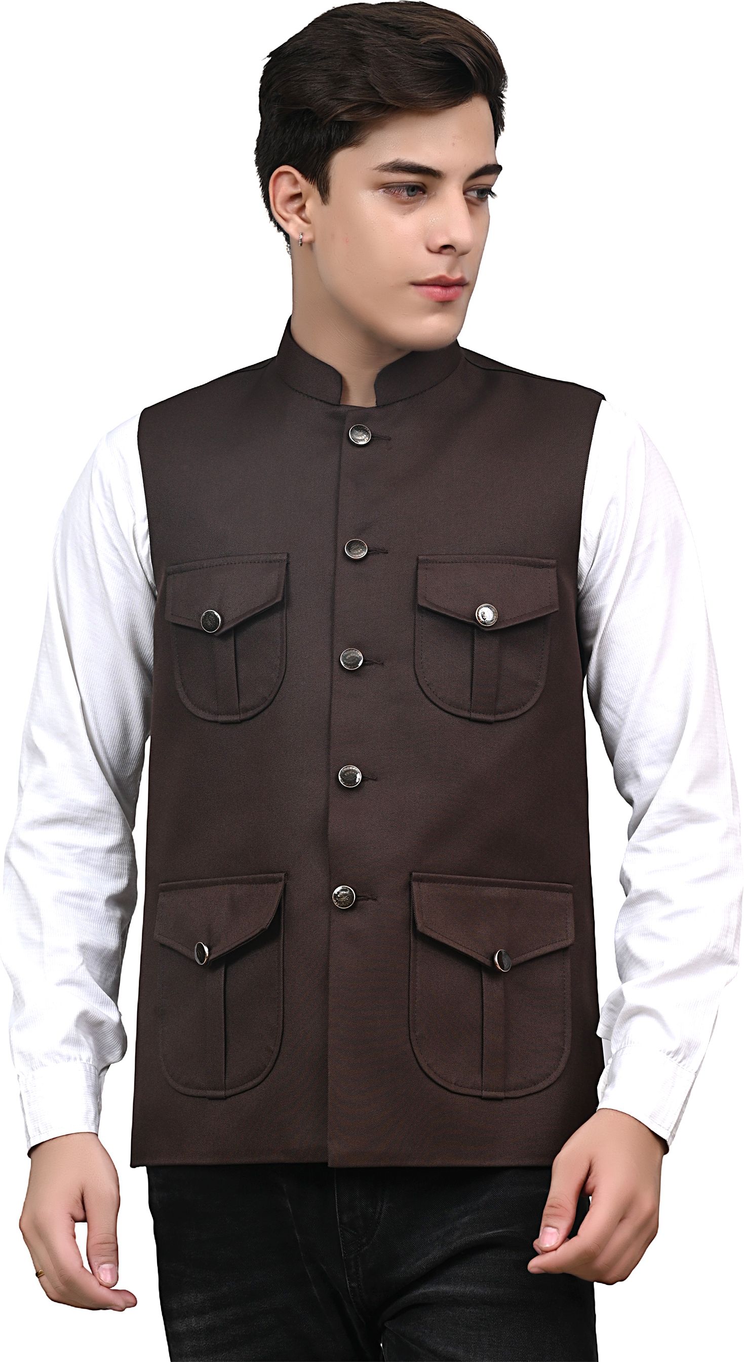 nadwi garments Solid Men Waistcoat-picture-12