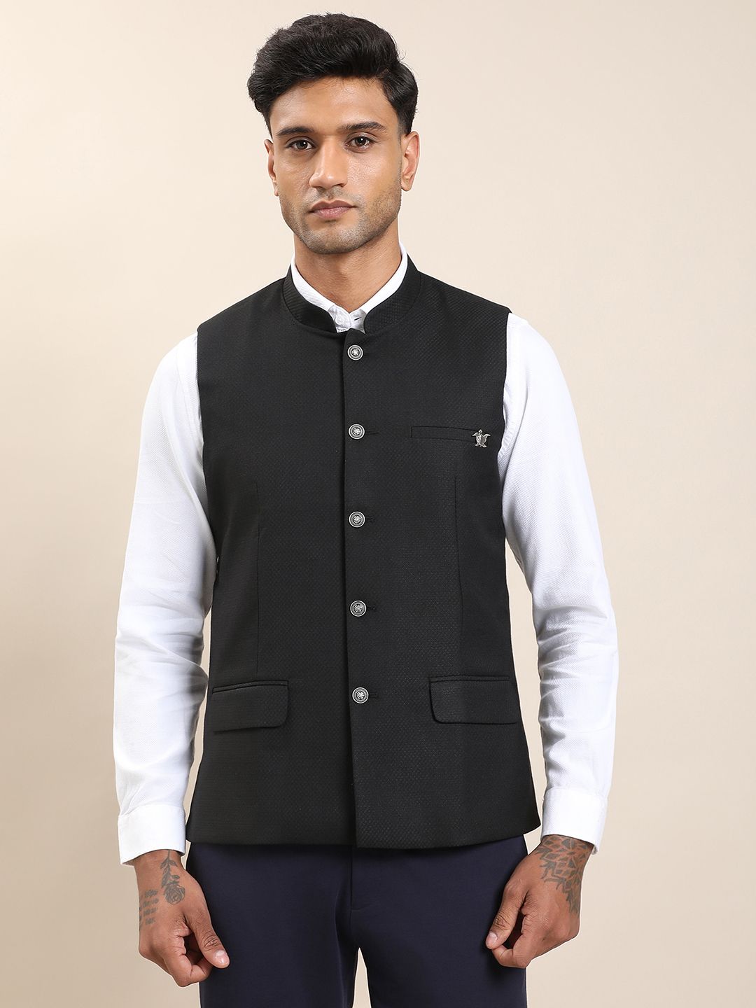 turtle Solid Men Waistcoat-picture-17
