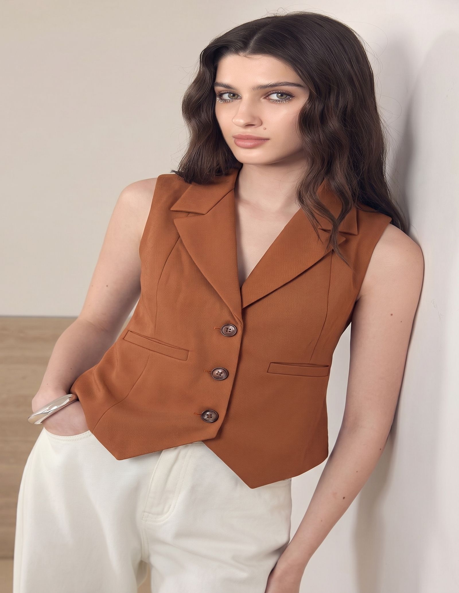 perfect productions Solid Women Waistcoat-picture-24