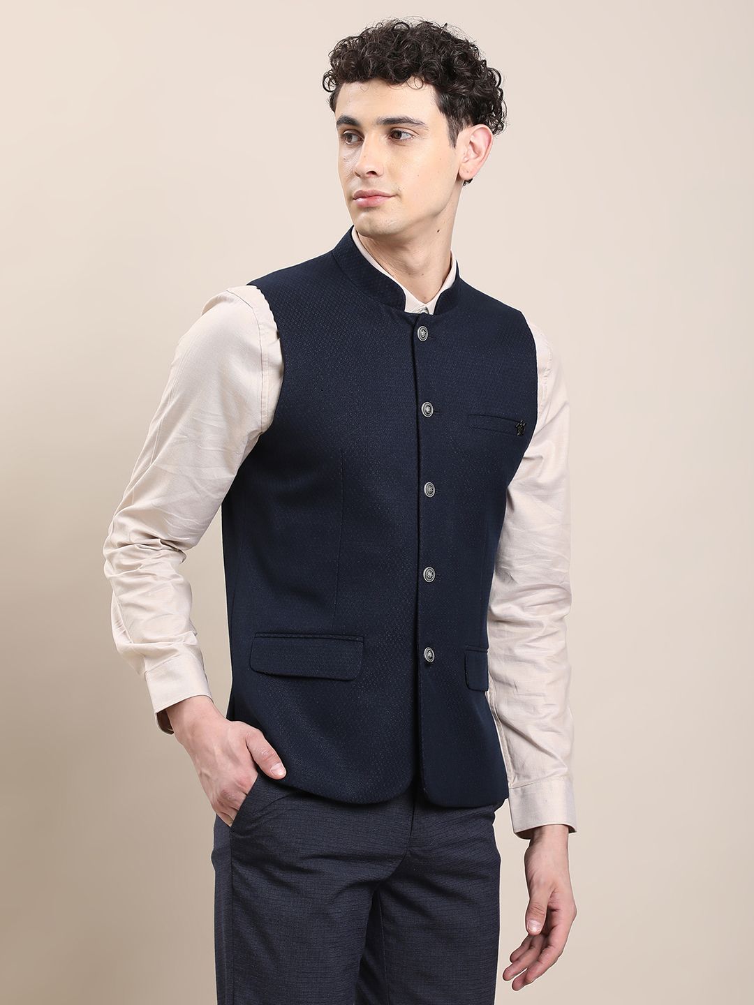 turtle Self Design Men Waistcoat-picture-16