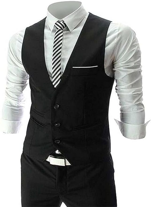 wearza Solid Men Waistcoat-picture-12