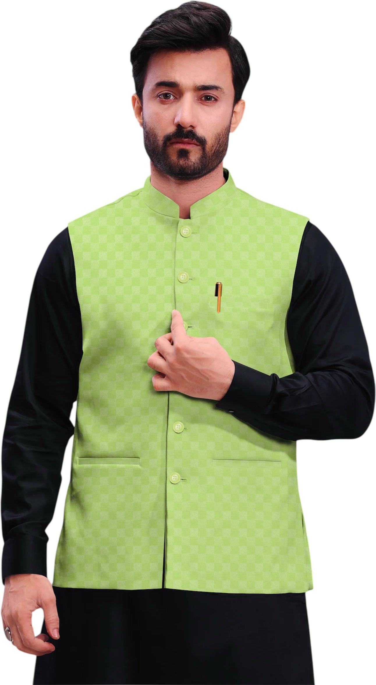 Checkered Men Waistcoat