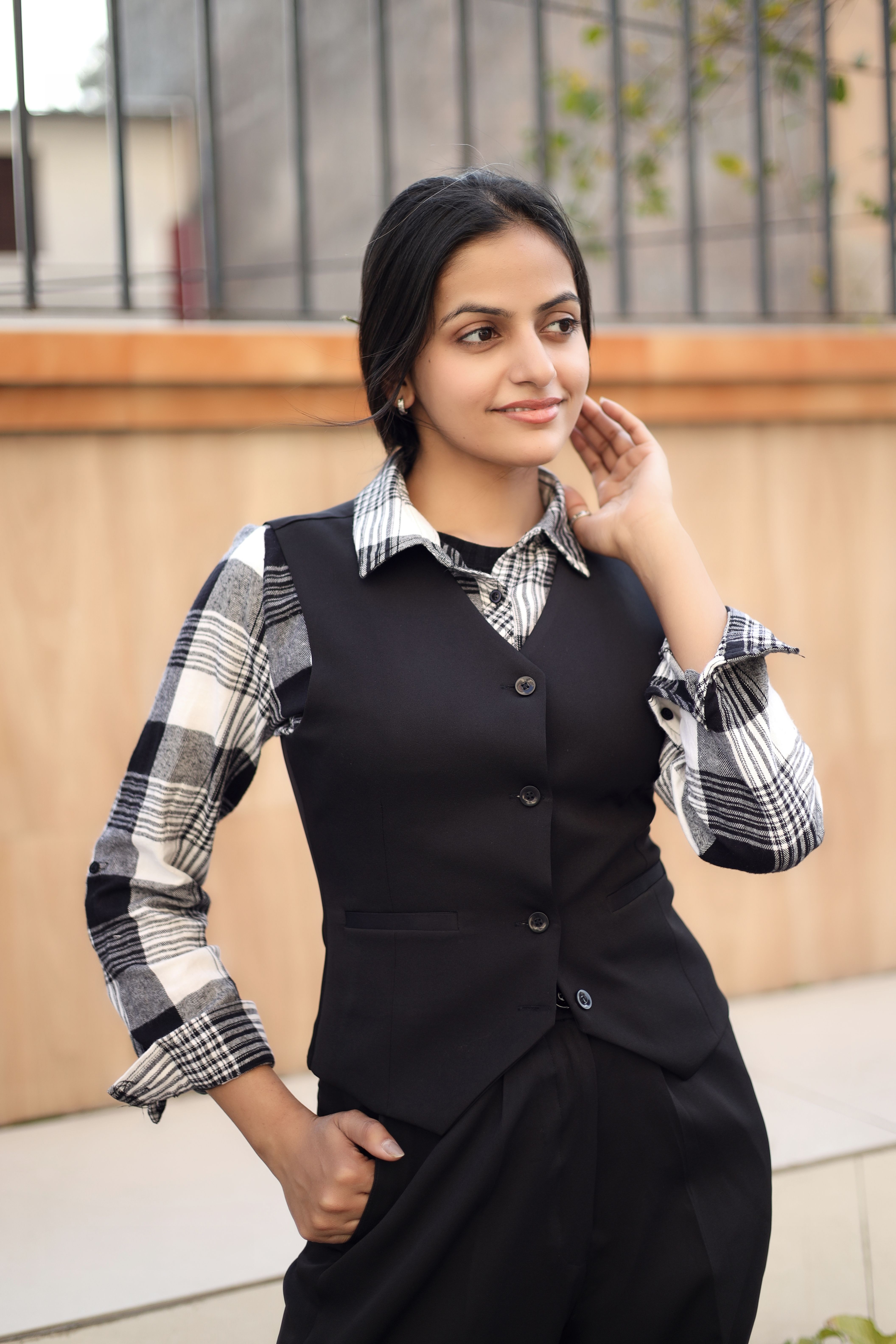 in any manner Solid Women Waistcoat-picture-13
