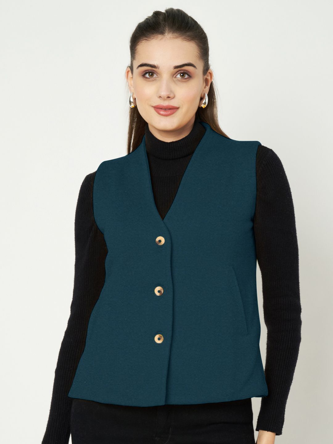 brinns Solid Women Waistcoat-picture-42