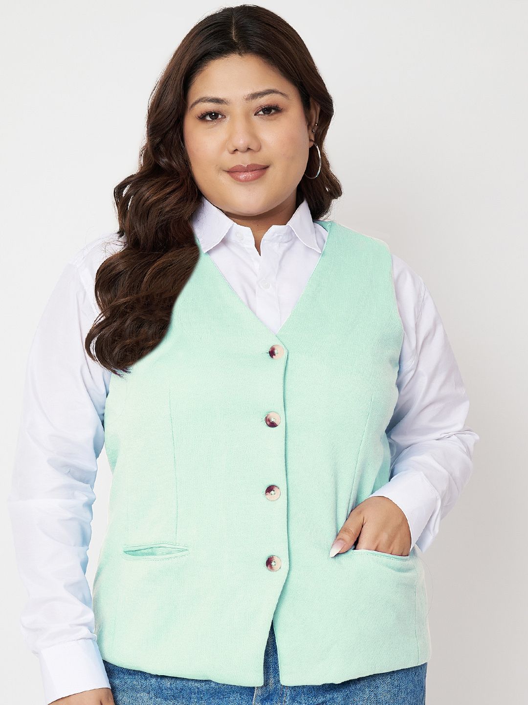 brinns Solid Women Waistcoat-picture-34