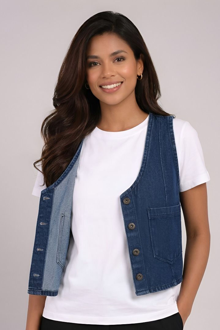 cadmon Solid Women Waistcoat-picture-27