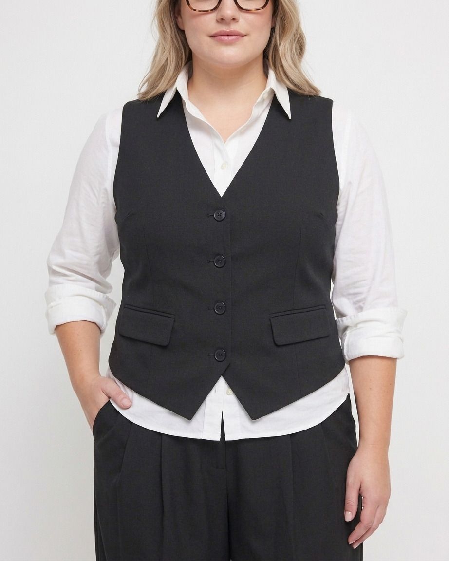 Solid Women Waistcoat-image-46
