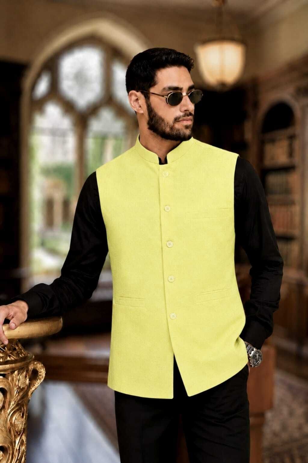 w s textile Solid Men Waistcoat-picture-20