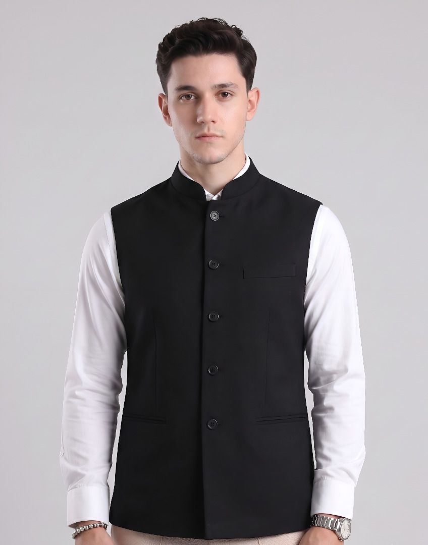 cadmon Solid Men Waistcoat-picture-22