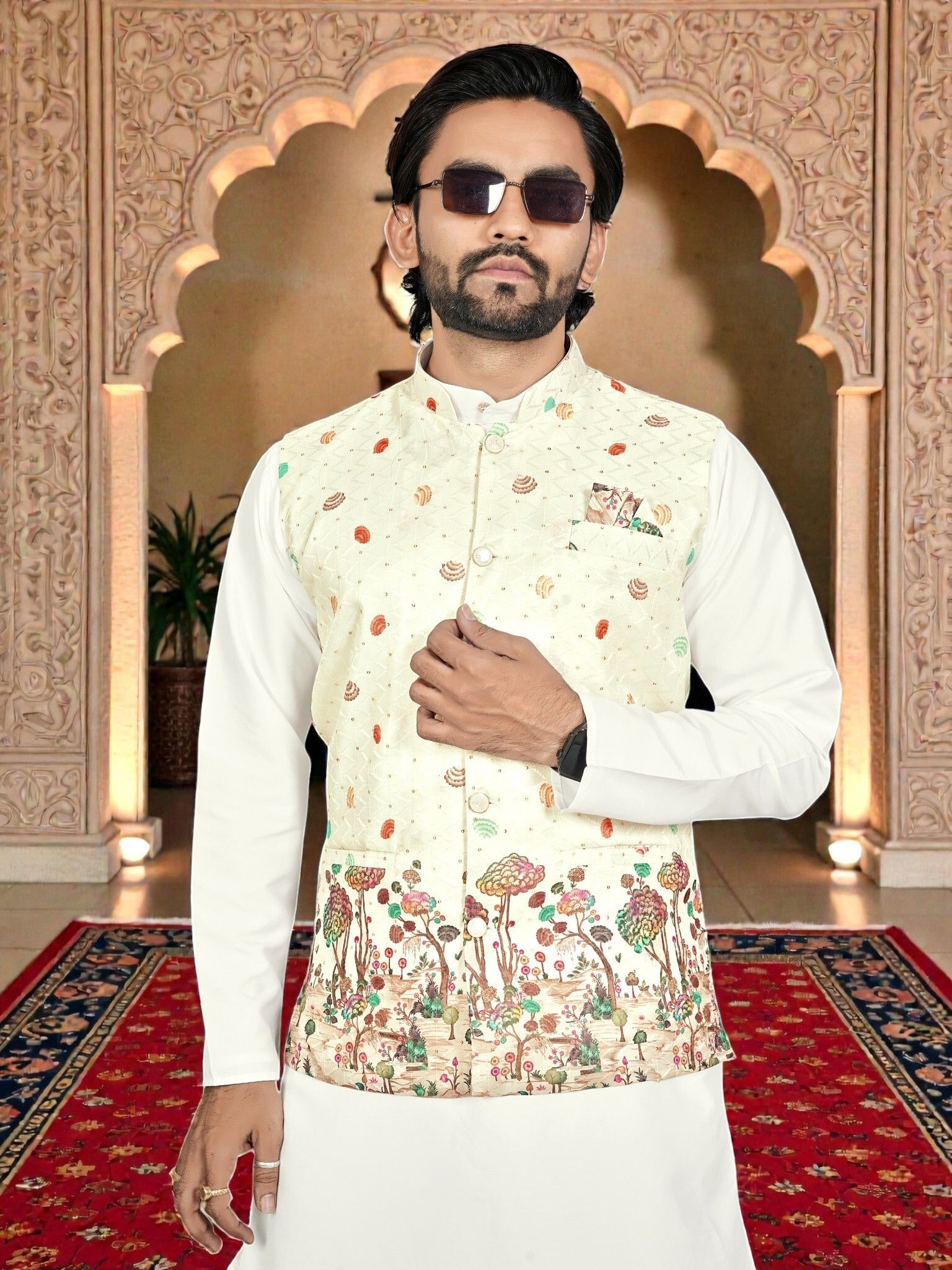 maithili creation Printed Men Waistcoat-picture-25