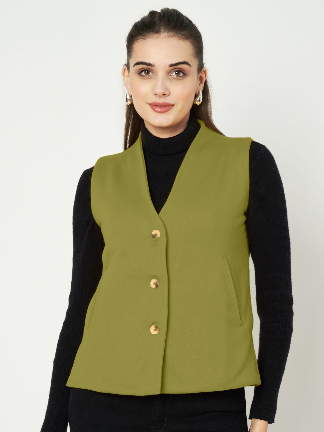 brinns Solid Women Waistcoat-picture-31