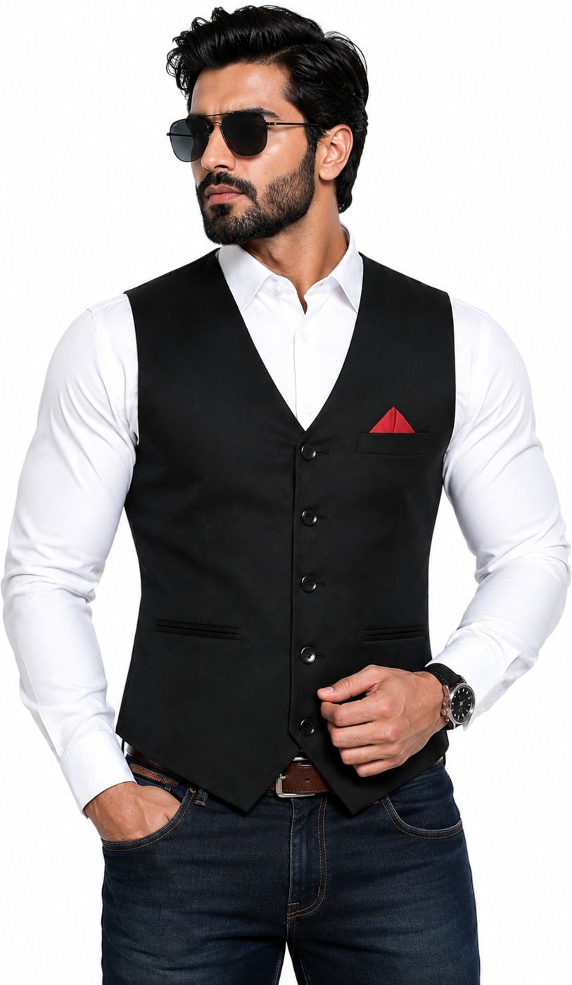 styloketh Solid Men Waistcoat-picture-15