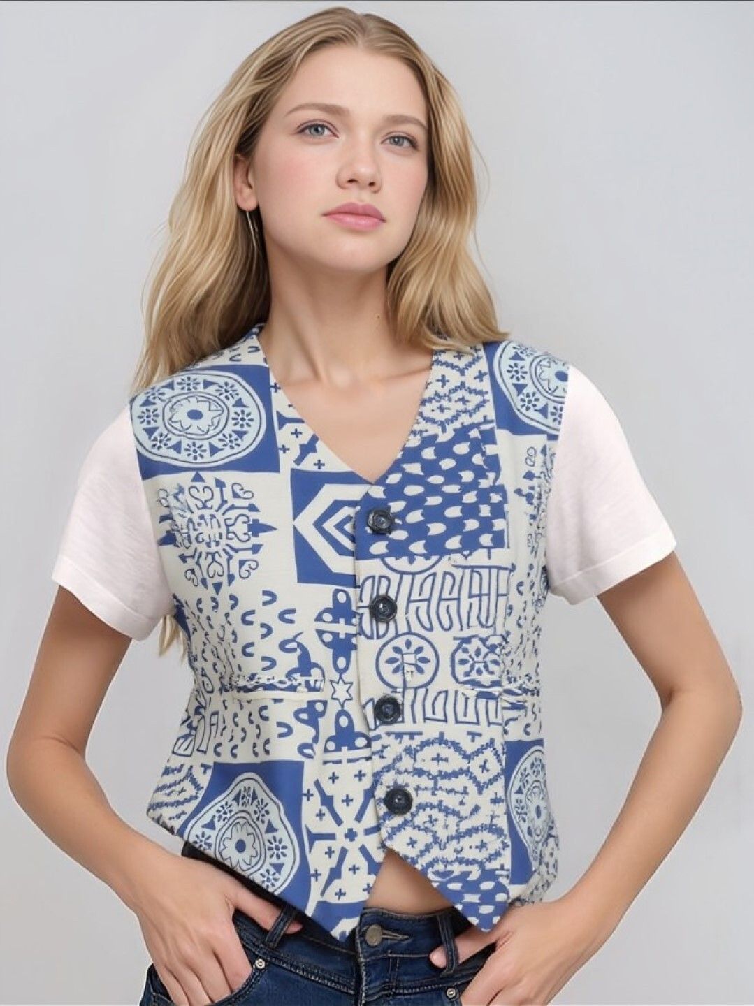 theclassictogs Printed Women Waistcoat-picture-34