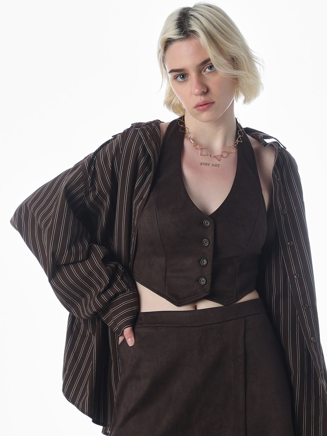 only Solid Women Waistcoat-picture-27