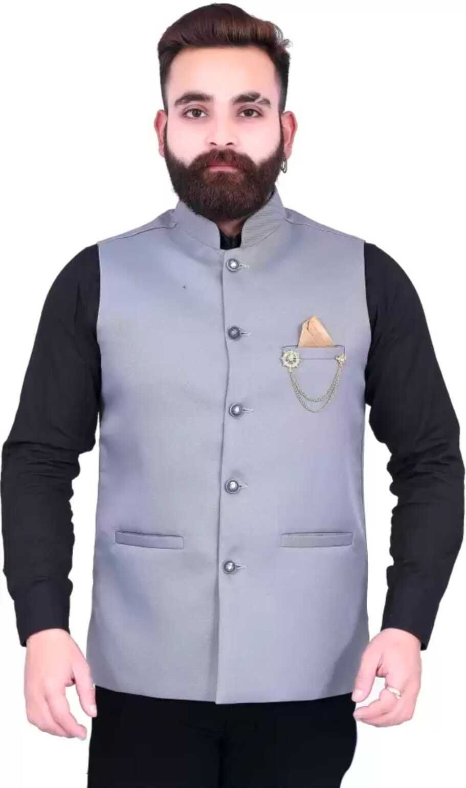 Solid Men Waistcoat