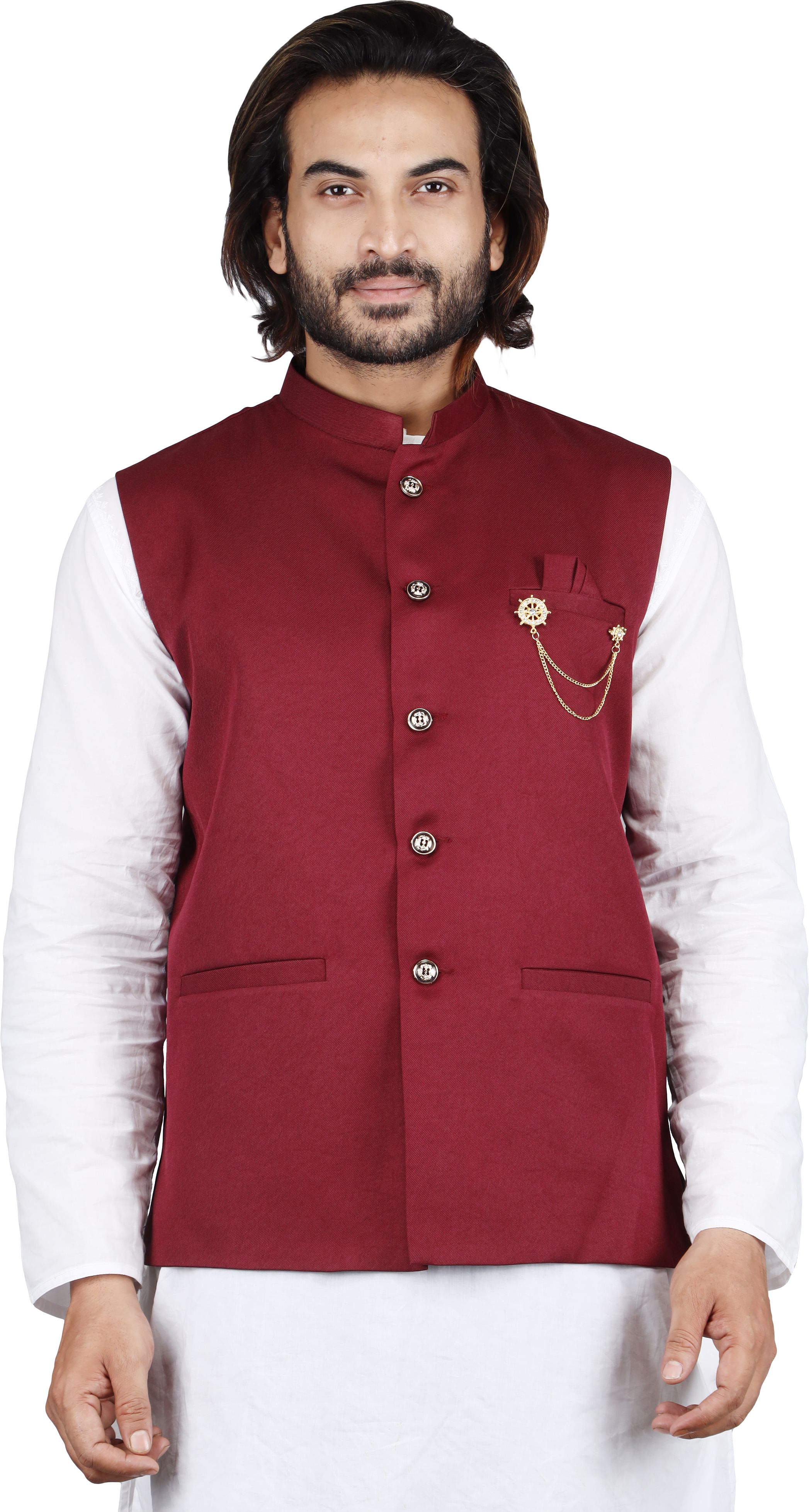 maksud enterprise Solid Men Waistcoat-picture-34