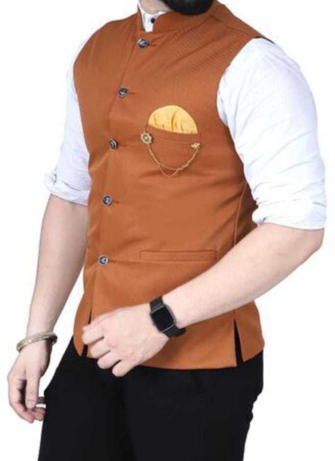 maksud enterprise Solid Men Waistcoat-picture-26