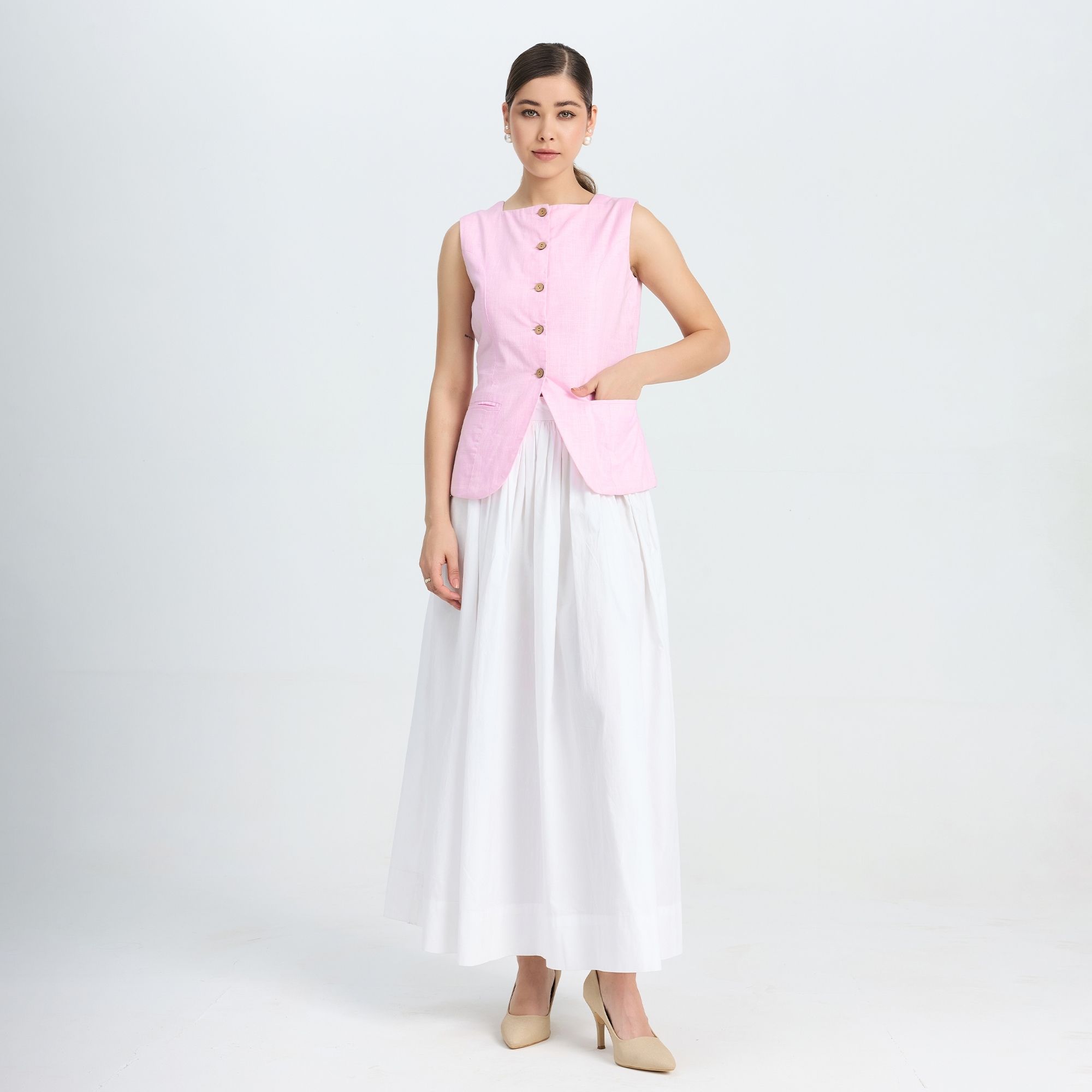 zlaata Solid Women Waistcoat-picture-35