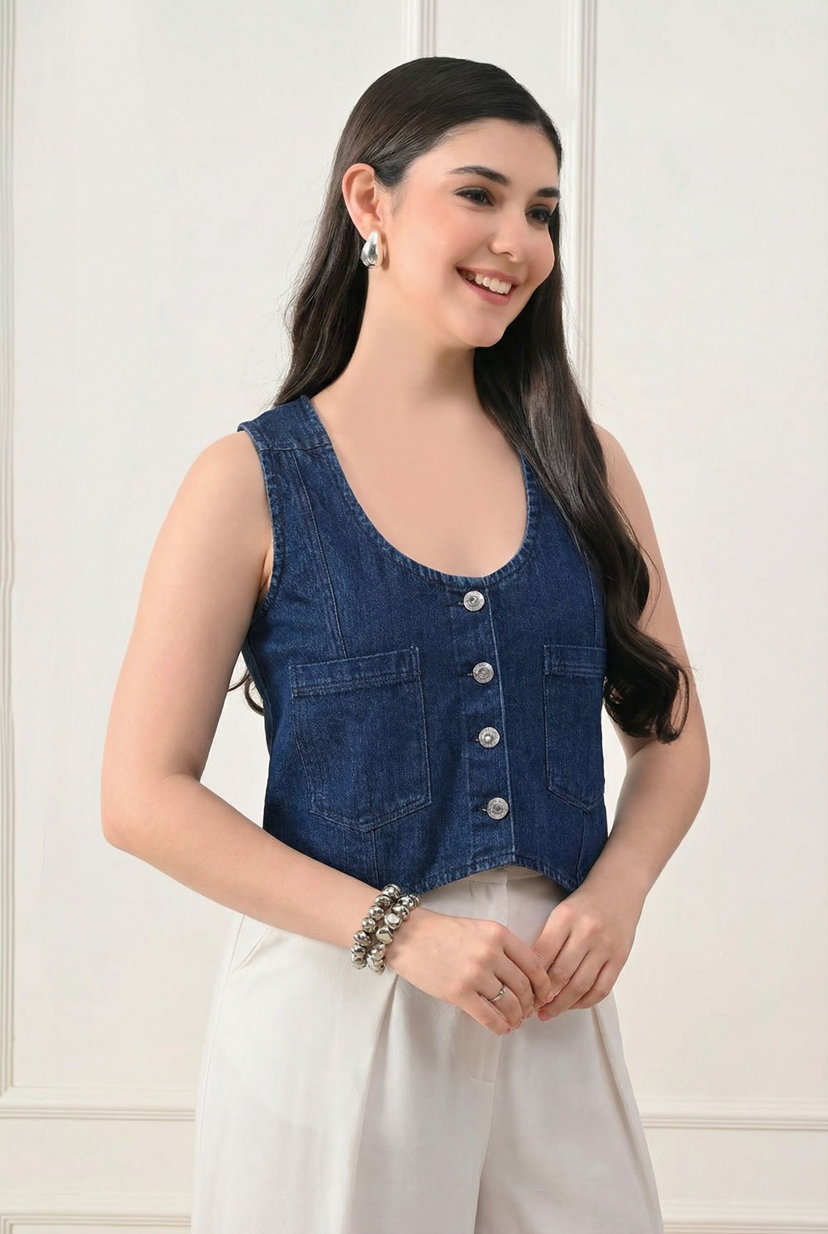 new-18 Solid Women Waistcoat-picture-19