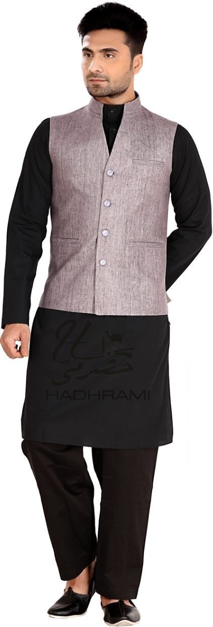 hadhrami Solid Men Waistcoat-picture-14