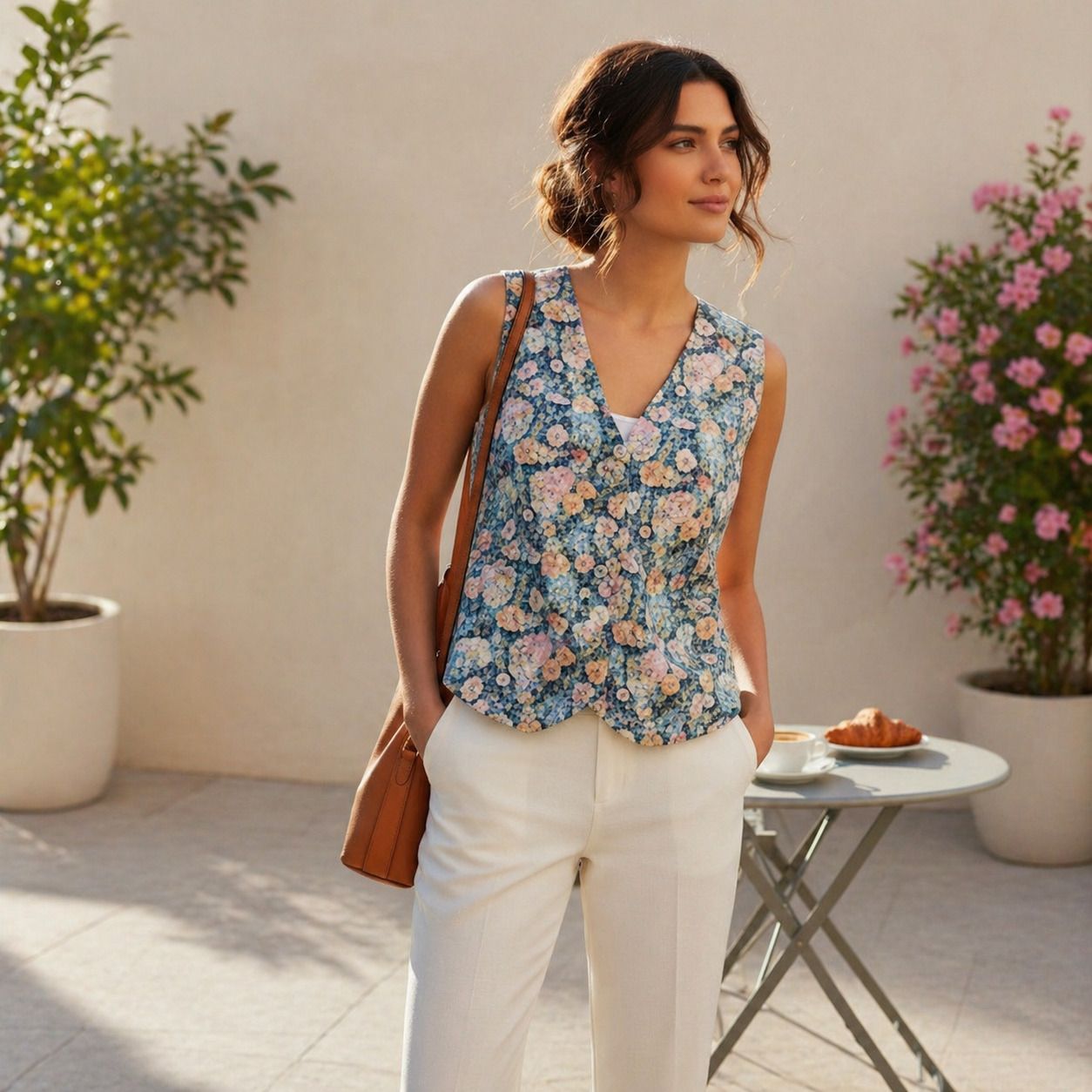 hayasworld Floral Print Women Waistcoat-picture-13