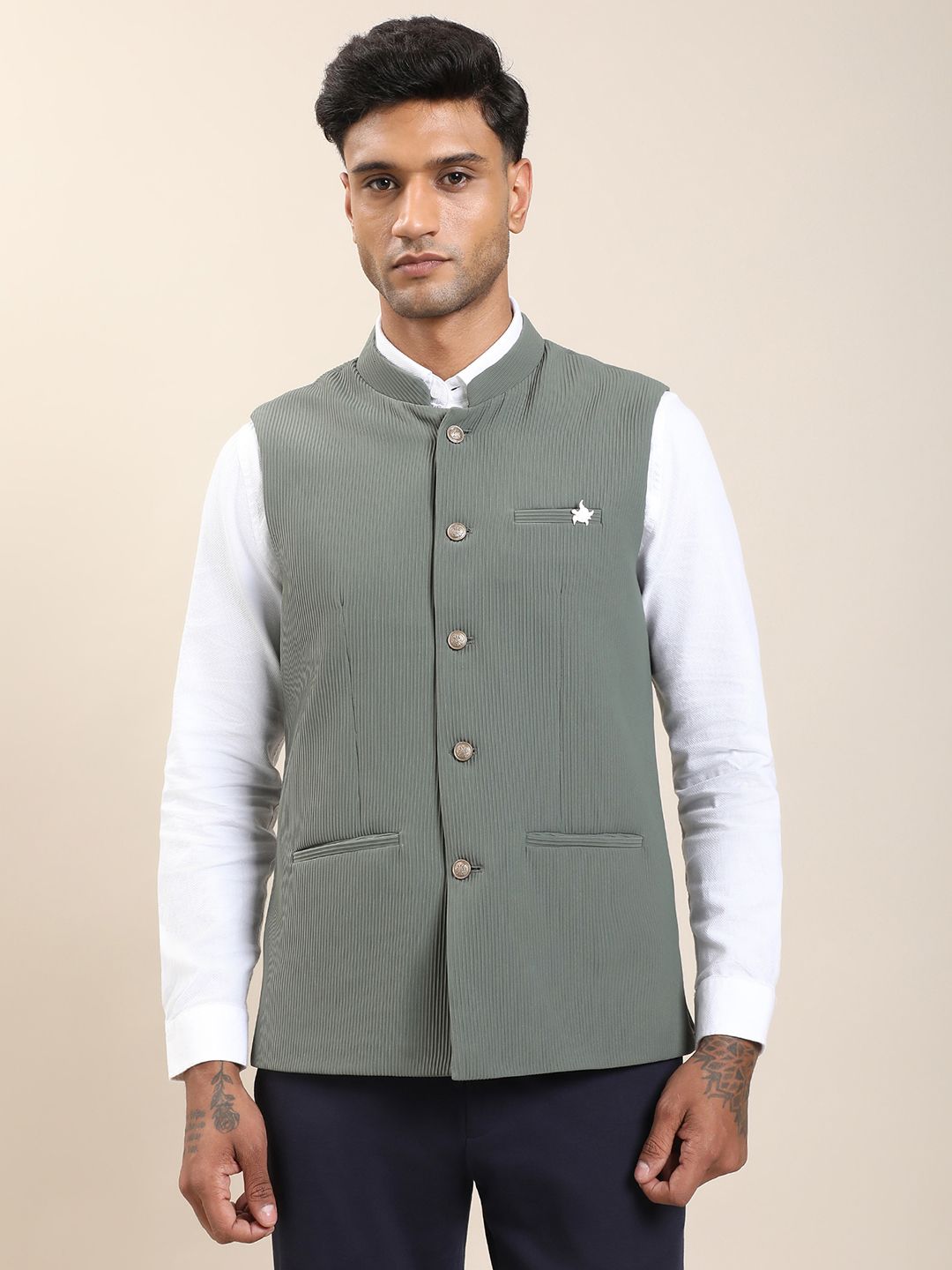 turtle Solid Men Waistcoat-picture-25